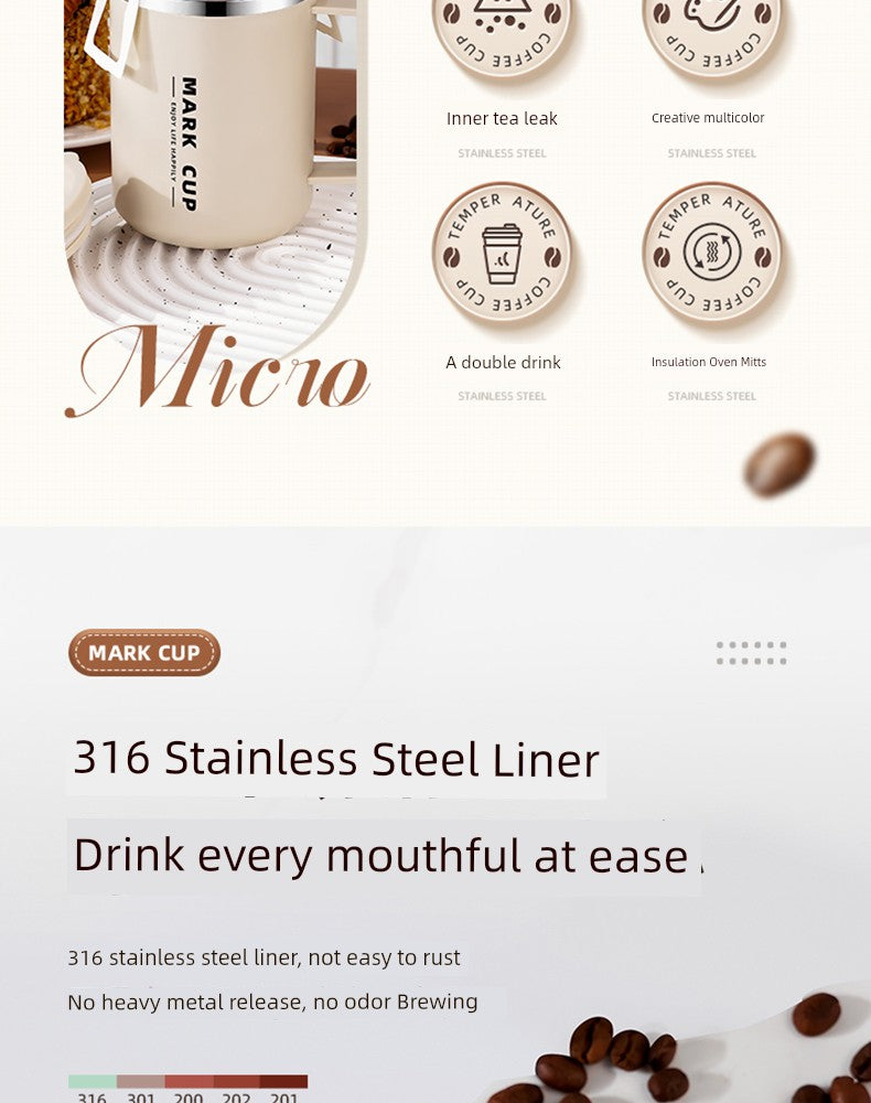 316 Stainless Steel Men's and Women's Office Dedicated Cup