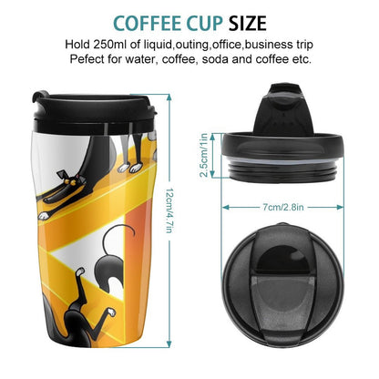 New Greyllusion Travel Coffee Mug Cups Coffee Cofee Cup Coffee Bottle Thermal Coffee Bottle