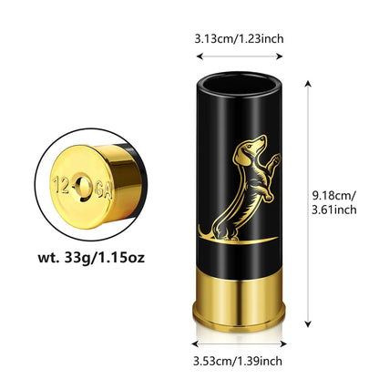 2pcs/Set 1.5oz Shot Glasses Dachshund Decoration Plastic Shotgun Bullet Shape Water Wine Plastic Party Drinkware Gift