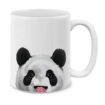 Panda Coffee Mugs Cute Animal Mugs, Ceramic Tableware, Home Decal Teaware, Holiday Party Drinkware Friend Gifts Coffeeware