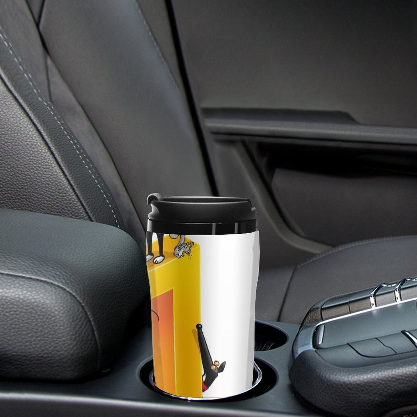 New Greyllusion Travel Coffee Mug Cups Coffee Cofee Cup Coffee Bottle Thermal Coffee Bottle