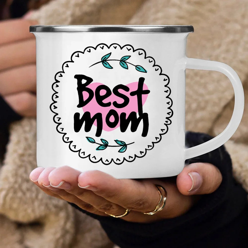 Best Mom Enamel Cups