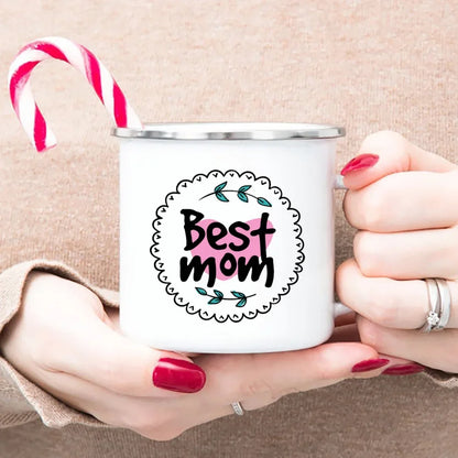 Best Mom Enamel Cups