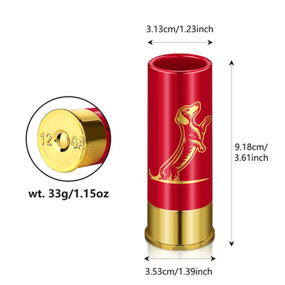 2pcs/Set 1.5oz Shot Glasses Dachshund Decoration Plastic Shotgun Bullet Shape Water Wine Plastic Party Drinkware Gift