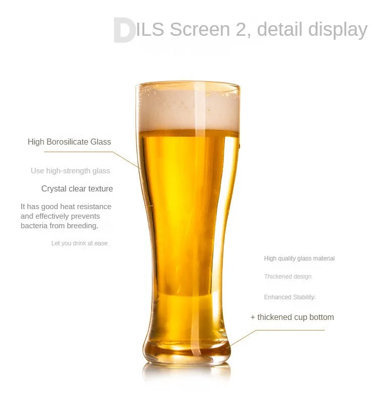 Crystal Glass Beer Mug Large Capacity Cocktails Luxury Crystal Creative Cup Wine Reusable Glass Articles Of Bar Homemade Brewing