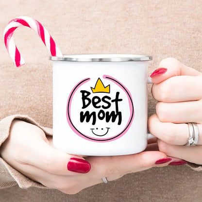 Best Mom Enamel Cups