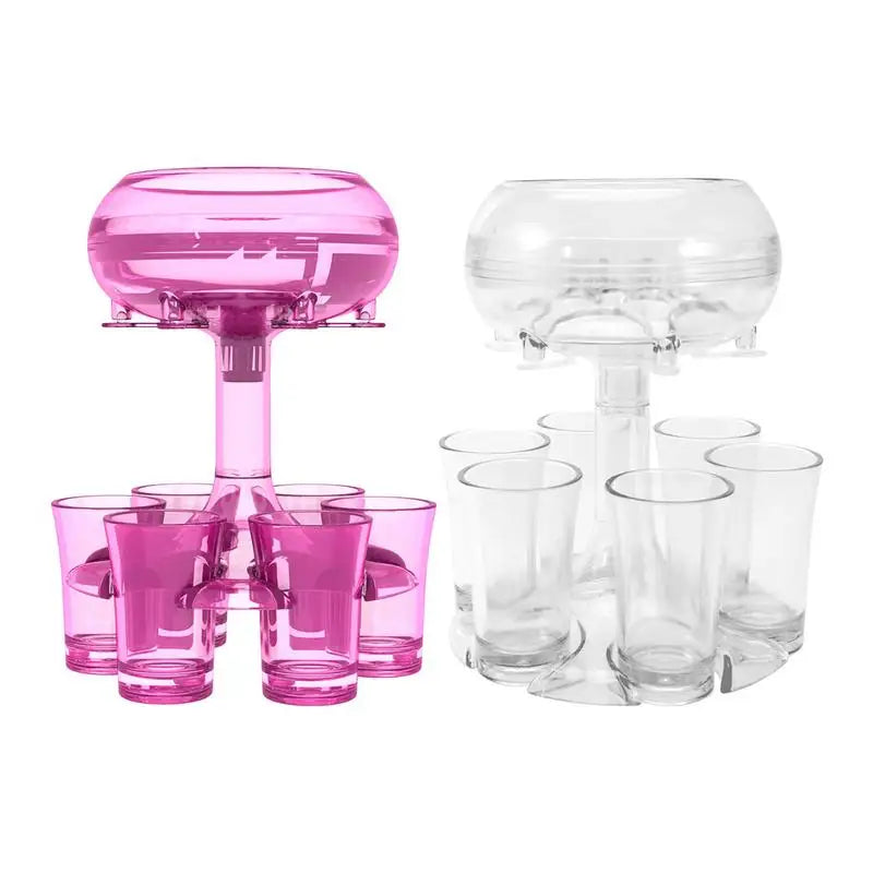 Acrylic Shot Glasses Dispenser Parties Acrylic Dispenser Liquid Separator Holding With Stopper Cocktail For Wine Juice Beer