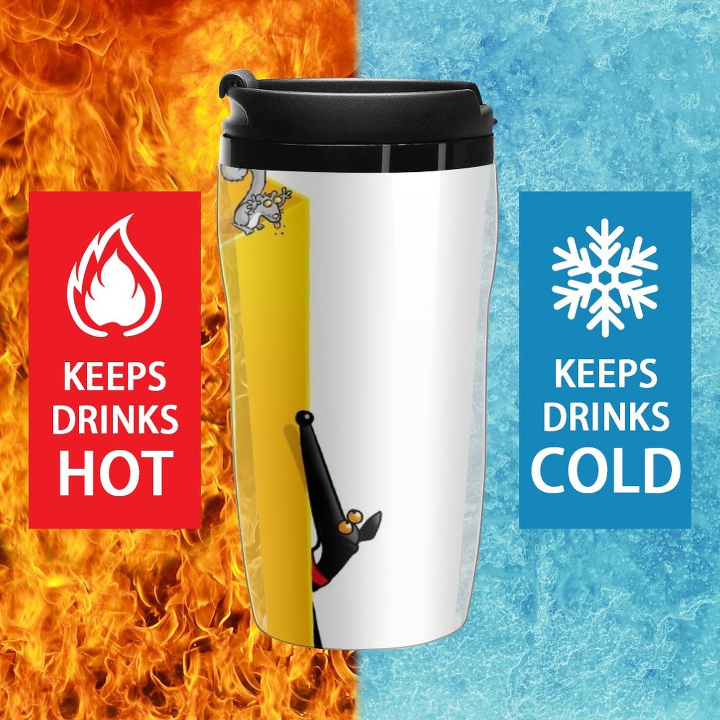 New Greyllusion Travel Coffee Mug Cups Coffee Cofee Cup Coffee Bottle Thermal Coffee Bottle